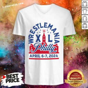 Wrestlemania 40 Philly Tri-Blend v-neck