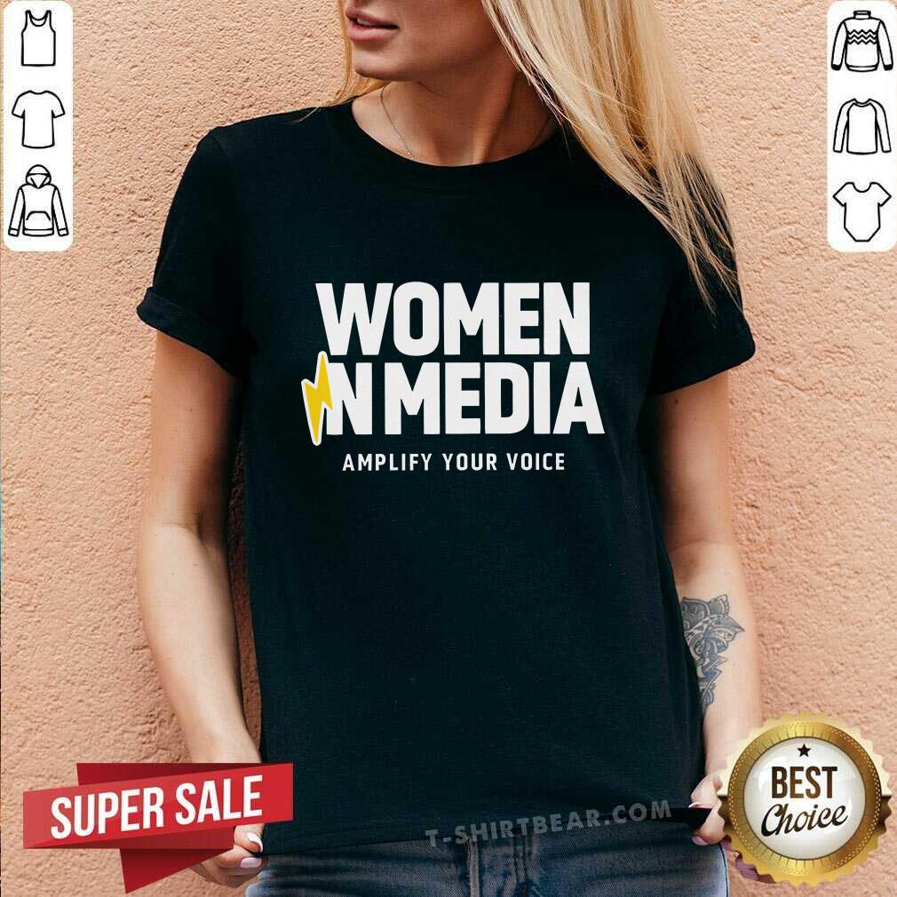 Women in Media Amplify Your Voice v-neck