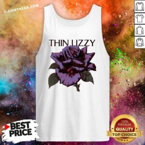 Thin Lizzy Black Rose Flourish Tank-top