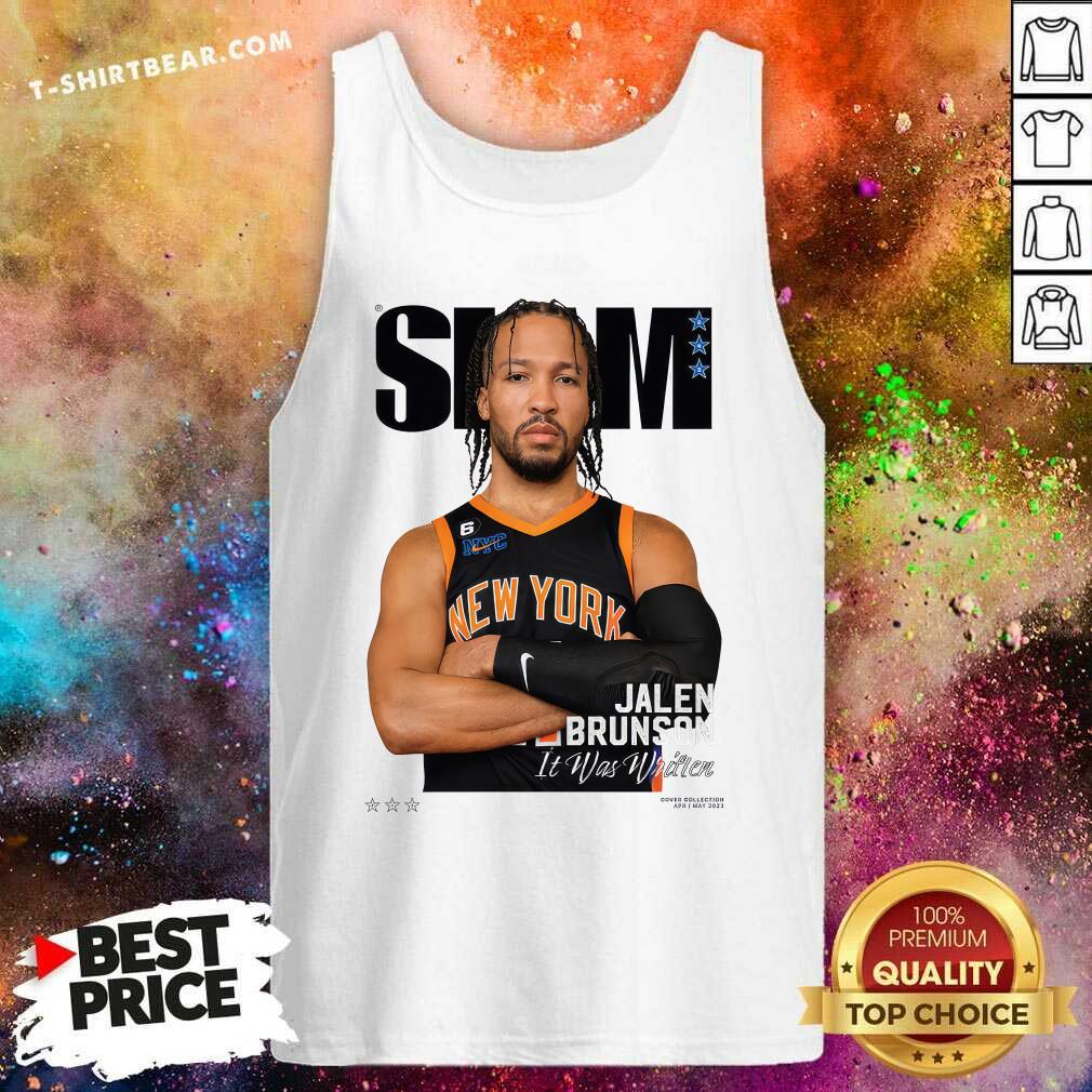 SLAM Cover Jalen Brunson It Was Written Tank-top
