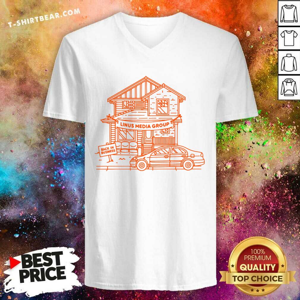 Welcome Home Linus Media Group Back In Business v-neck