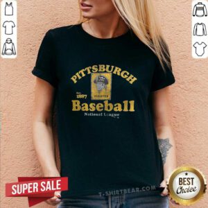 Awesome Pittsburgh Pirates Baseball National League Est 1887 V-neck