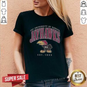 Awesome The University Of Kansas Jayhawks Est 1865 V-neck