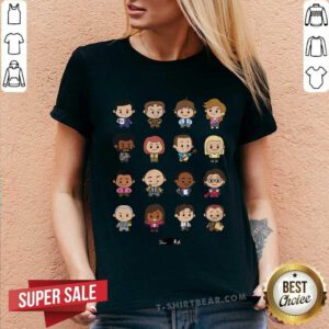 Nice The Office Cute Characters V-neck