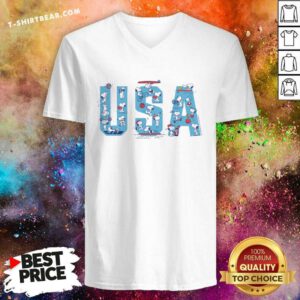 Official Snoopy USA Sports V-neck