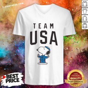 Premium Snoopy Team USA V-neck