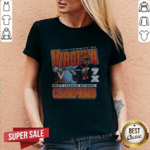 Premium University Of Virginia 7X Mens Lacrosse National Champions V-neck