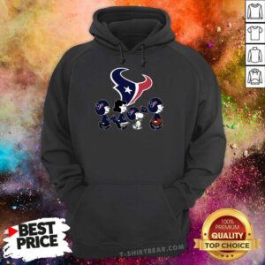 The Peanuts Snoopy And Friends Cheer For The Houston Texans NFL Hoodie