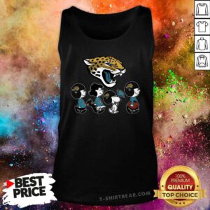 The Peanuts Snoopy And Friends Cheer For The Jacksonville Jaguars NFL Tank-top