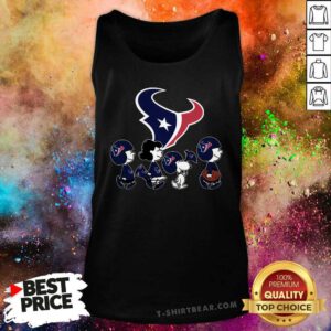 The Peanuts Snoopy And Friends Cheer For The Houston Texans NFL Tank-top