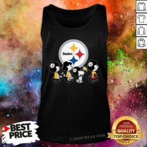The Peanuts Snoopy And Friends Cheer For The Pittsburgh Steelers NFL Tank-top