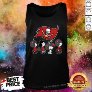The Peanuts Snoopy And Friends Cheer For The Tampa Bay Buccaneers NFL Tank-top