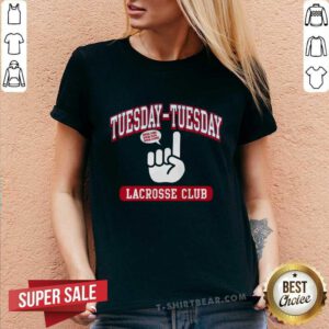 Awesome Tuesday Tuesday Lacrosse Club V-neck
