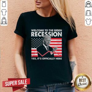 Good Welcome To The Biden Recession Trump 2024 V-neck