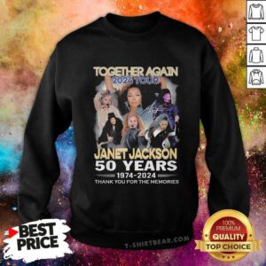Nice Together Again 2024 Tour Janet Jackson 50 Years 1974-2024 Sweatshirt