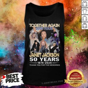 Nice Together Again 2024 Tour Janet Jackson 50 Years 1974-2024 Tank-top
