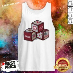 Pretty Alabama Crimson Tide Blocks Tank-top