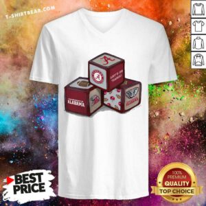 Pretty Alabama Crimson Tide Blocks V-neck