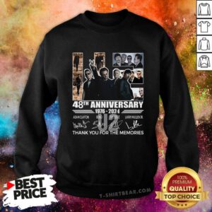 Pretty U2 Band 48th Anniversary 1976-2024 Signature Sweatshirt