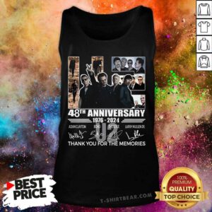 Pretty U2 Band 48th Anniversary 1976-2024 Signature Tank-top