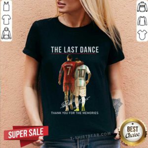 Good The Last Dance Messi & Ronaldo Thank You For The Memories V-neck
