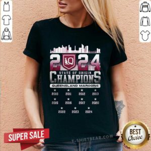 Nice Queensland Maroons State Of Origin Champions 2024 V-neck