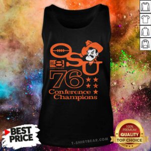 Official OSU Football 1976 Big 8 Champions Tank-top