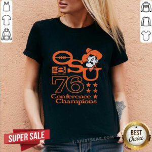 Official OSU Football 1976 Big 8 Champions V-neck