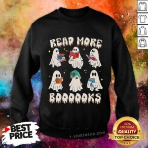 Great Read More Boooks Halloween Ghost Sweatshirt