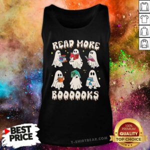Great Read More Boooks Halloween Ghost Tank-top