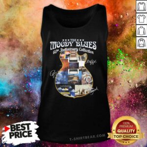 Hot The Moody Blues 60th Anniversary Collection Signatures Tank-top