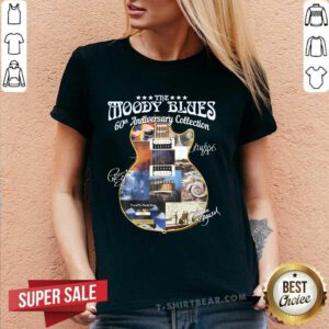 Hot The Moody Blues 60th Anniversary Collection Signatures V-neck
