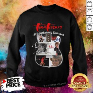 Hot Tina Turner 65th Anniversary Collection Signature Sweatshirt