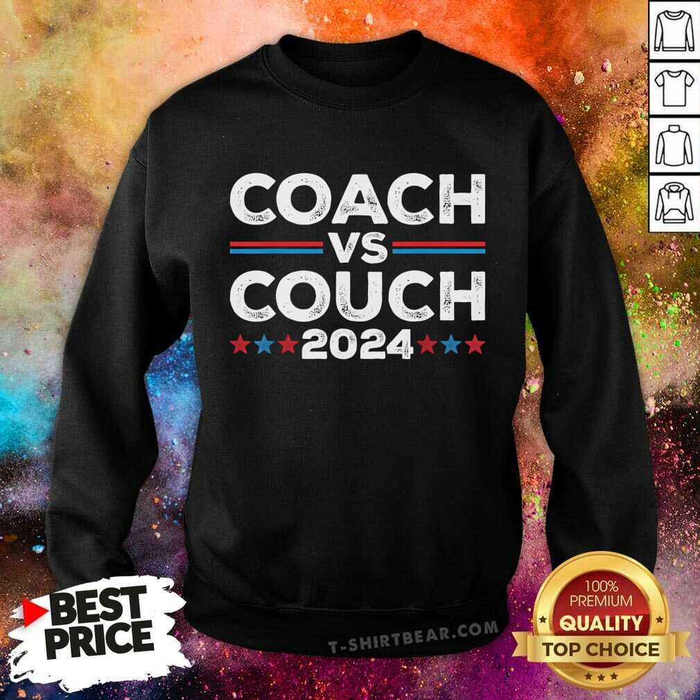 Nice Tim Walz Waltz Vs JD Vance 2024 Coach Vs Couch Sweatshirt