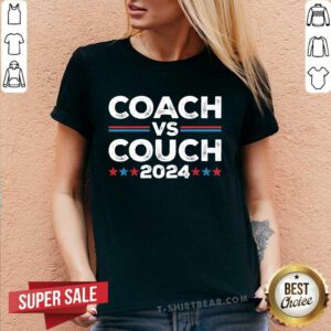 Nice Tim Walz Waltz Vs JD Vance 2024 Coach Vs Couch V-neck