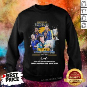 Official West Coast Eagles Thank You Adam Simpson 2014-2024 Sweatshirt