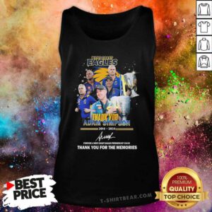Official West Coast Eagles Thank You Adam Simpson 2014-2024 Tank-top