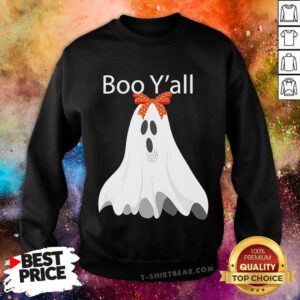 Awesome Preppy Polkadot Boo Y'all Ghost Sweatshirt