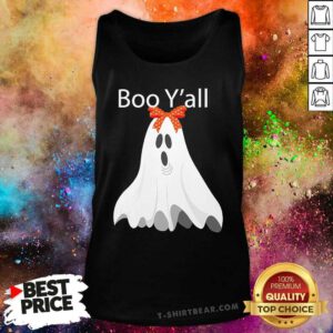 Awesome Preppy Polkadot Boo Y'all Ghost Tank-top