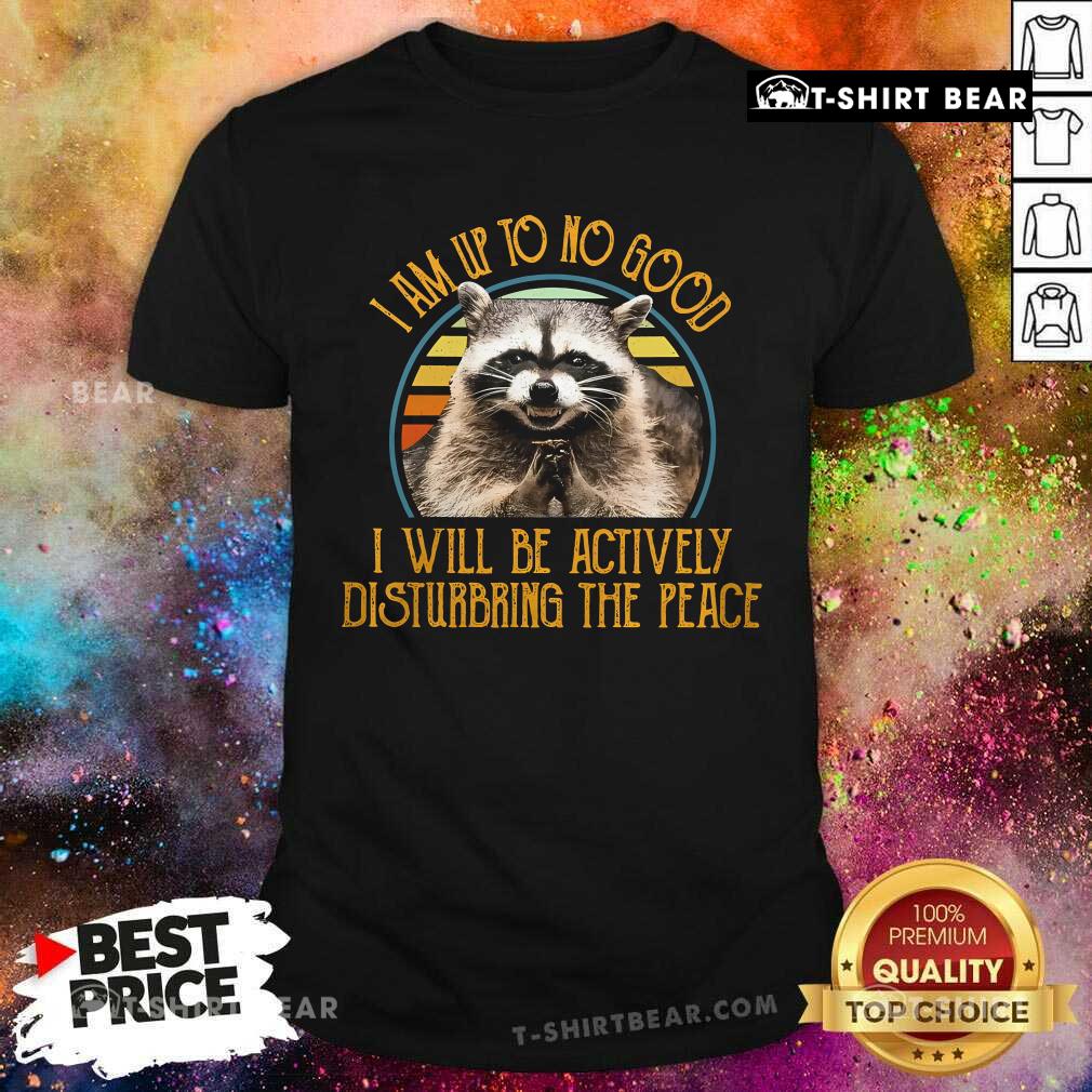 Funny Raccoon I Will Be Actively Disturbing The Place T-Shirt