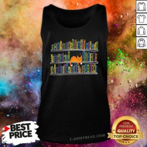 Funny Reading By Osmosis Cat Tank-top