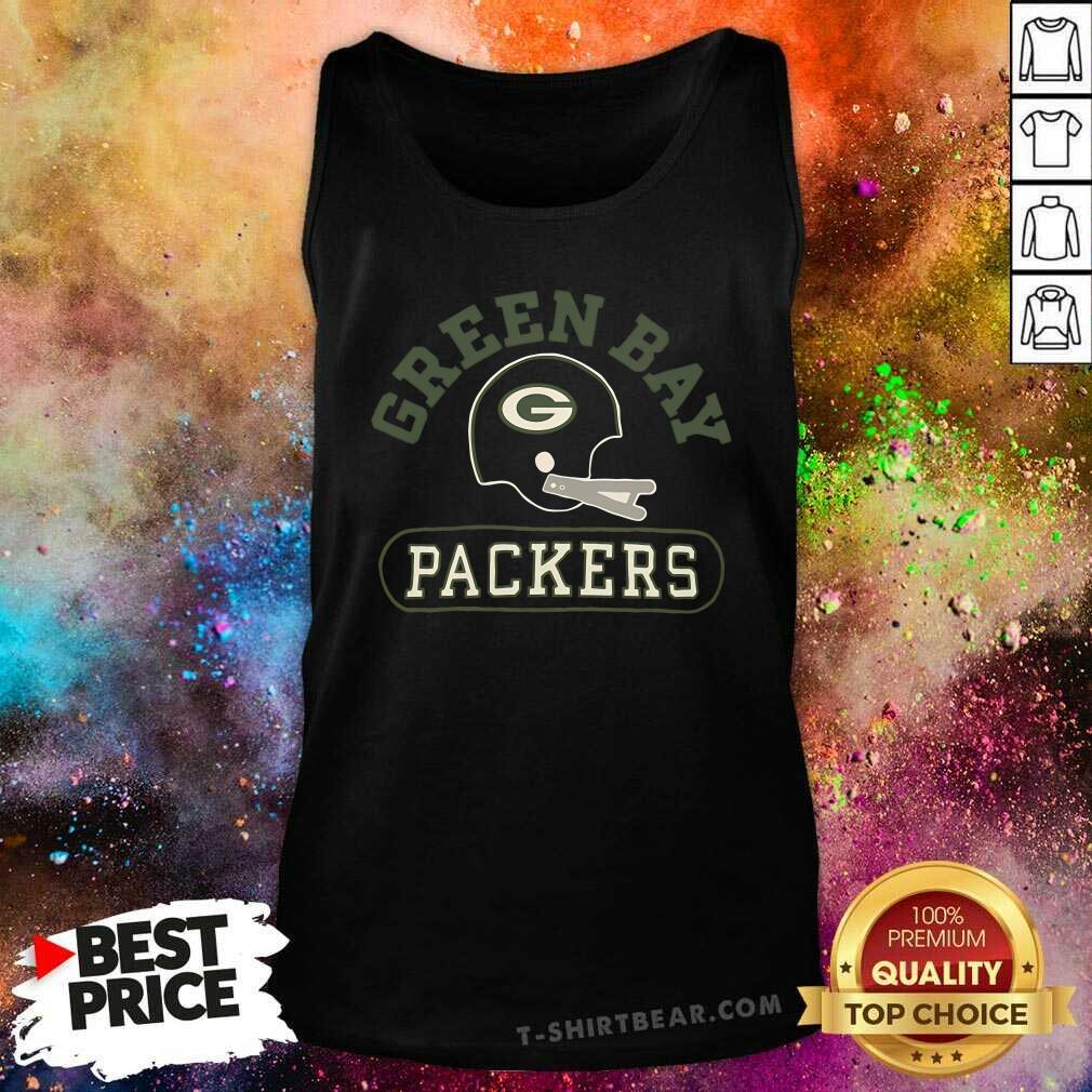 Hot Green Bay Packers Homage Throwback Helmet Tank-top