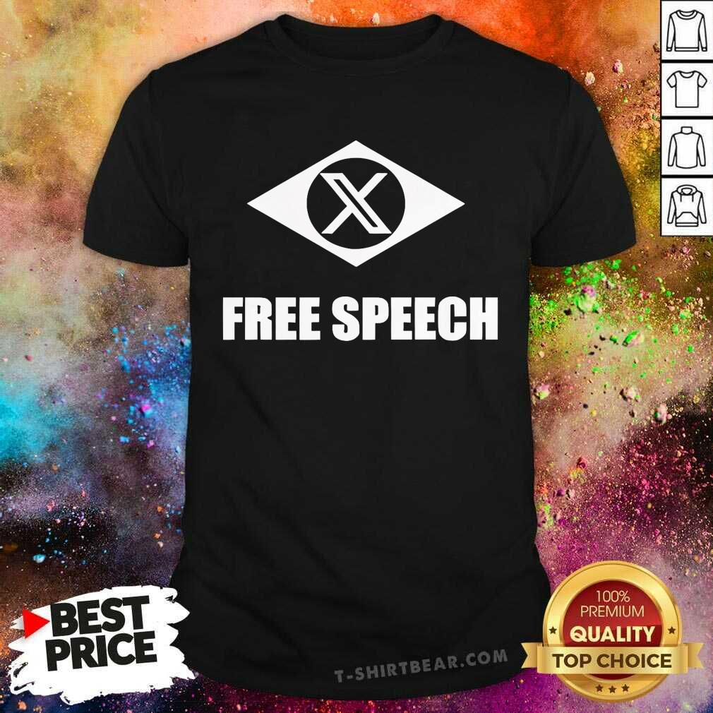 Original Eduardo Bolsonaro Wearing X Free Speech T-Shirt