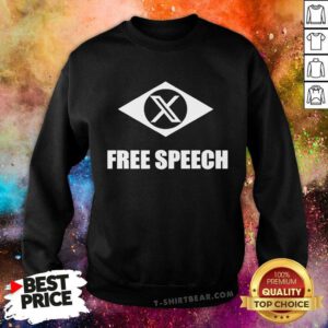 Original Eduardo Bolsonaro Wearing X Free Speech Sweatshirt