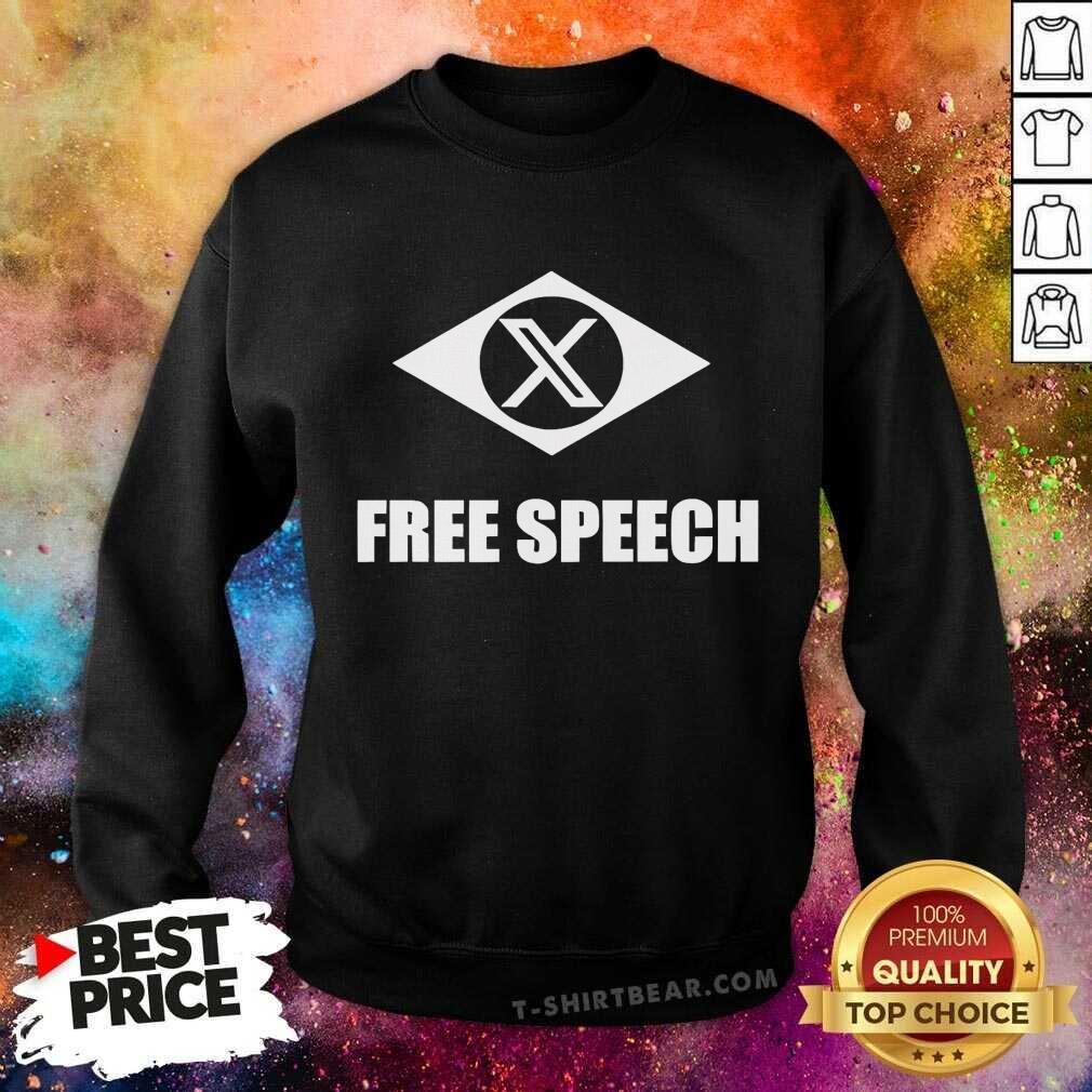 Original Eduardo Bolsonaro Wearing X Free Speech Sweatshirt