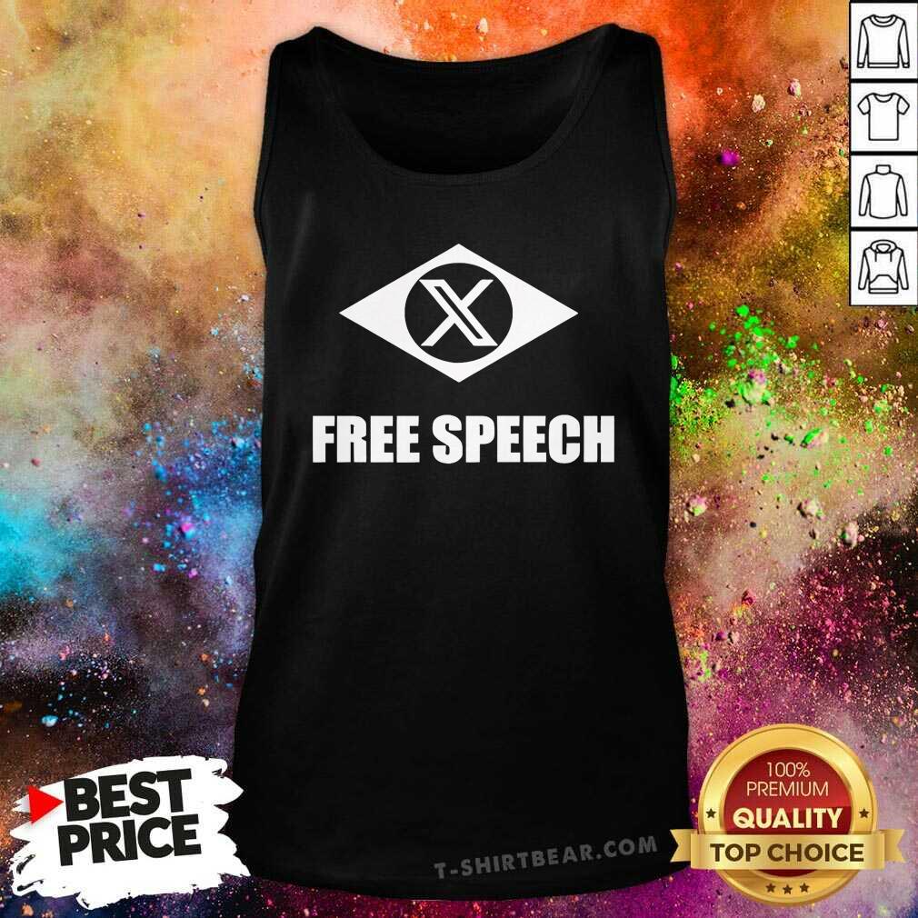 Original Eduardo Bolsonaro Wearing X Free Speech Tank-top