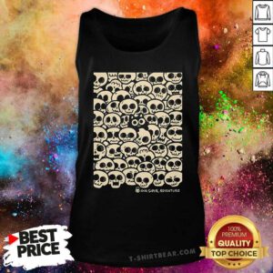 Original Sarah Graley Our Super Adventure Skull Cat Tank-top