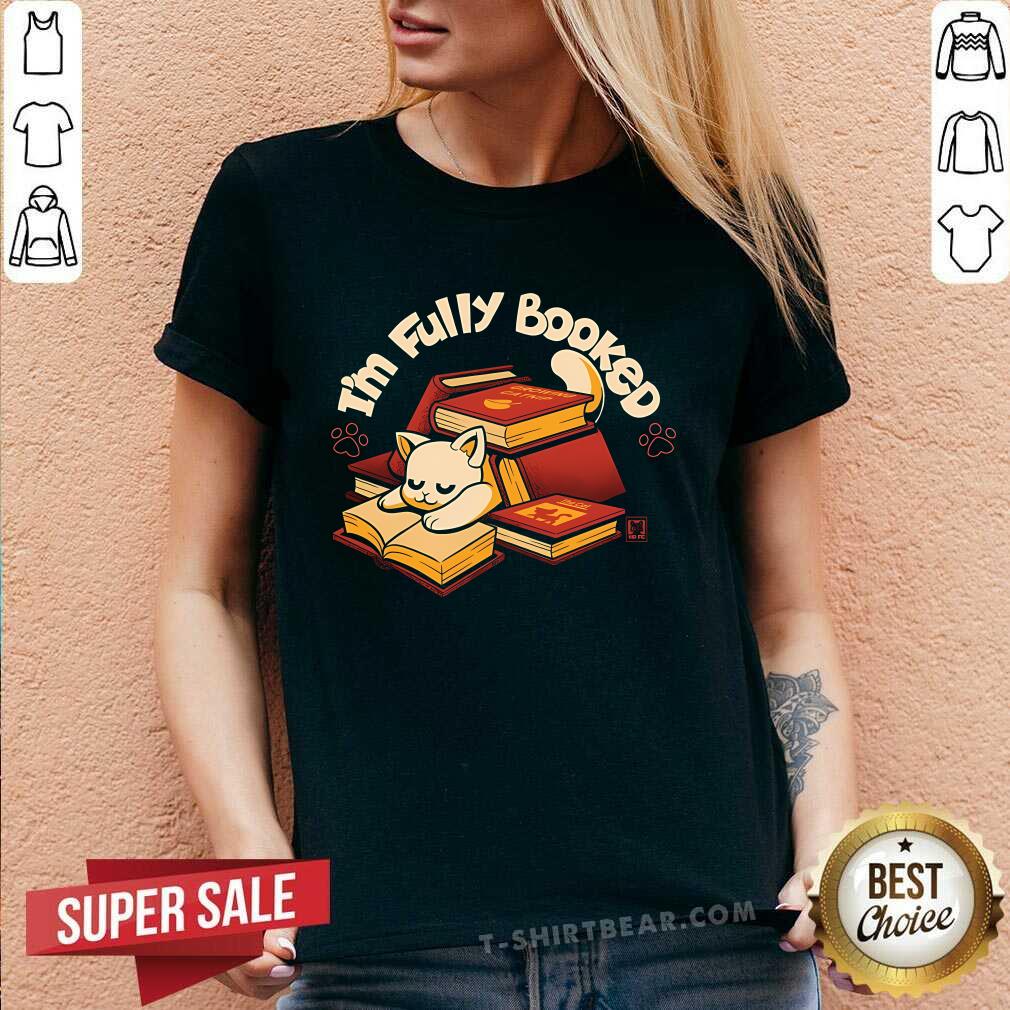 Pretty I'm Fully Booked V-neck