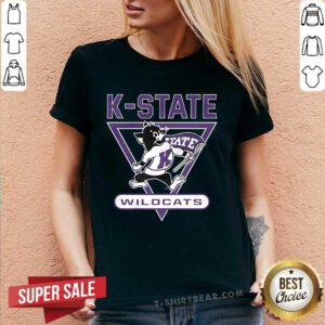 Pretty Vintage Grey K-State Victory V-neck