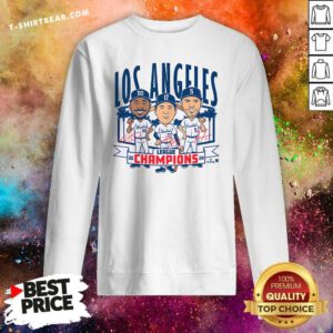 Awesome Los Angeles Baseball League Champions Caricatures Sweatshirt